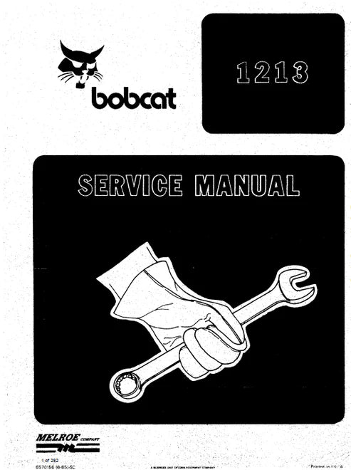 Bobcat 1213 Skid Steer Loader Pdf Repair and Service Manual