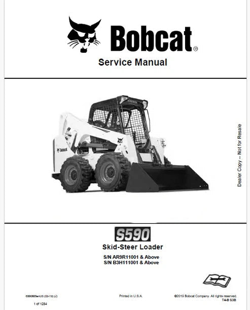 Bobcat S590 Skid Steer Loader Pdf Repair and Service Manual (Pb no. 6990685enUS)