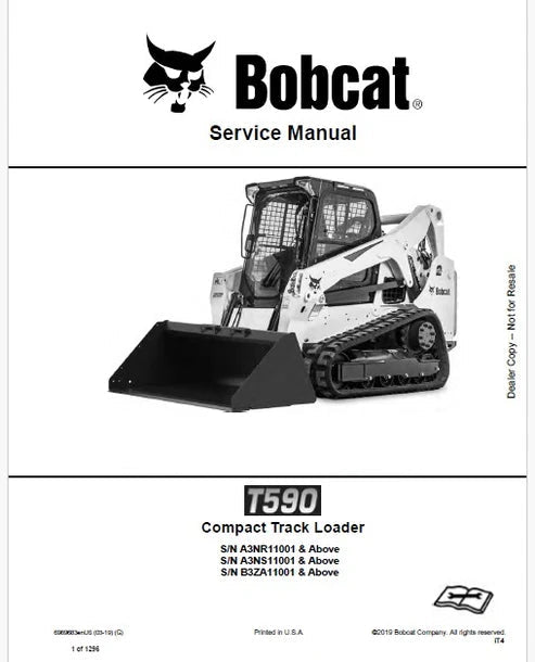 Bobcat T590 Compact Track Loader Pdf Repair and Service Manual (Pb no. 6989683enUS)