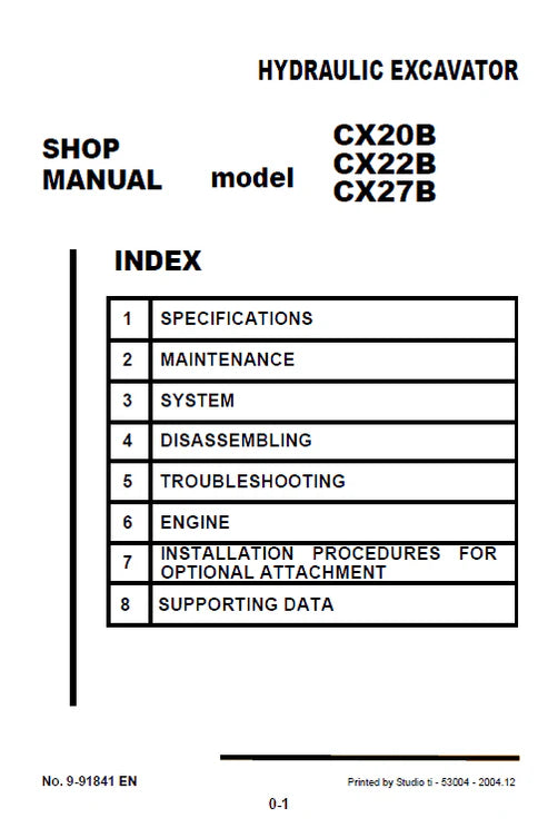 case-cx20b-cx22b-hydraulic-excavator-pdf-repair-and-service-manual