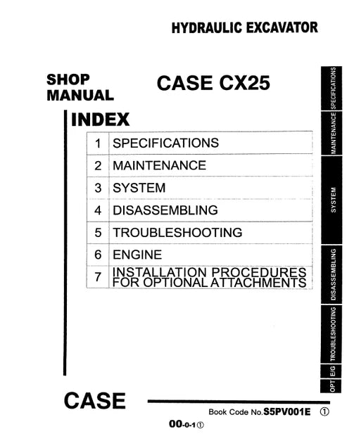 case-cx25-hydraulic-excavator-pdf-repair-and-service-manual