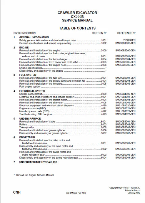 case-cx290b-crawler-excavator-pdf-repair-and-service-manual