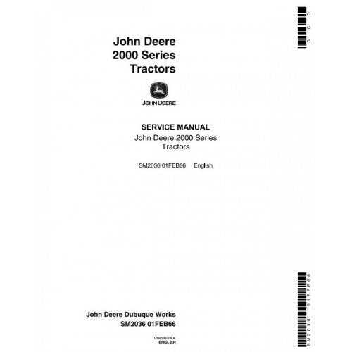 John Deere 2010 Wheel Tractor Pdf Technical Service Manual SM2036