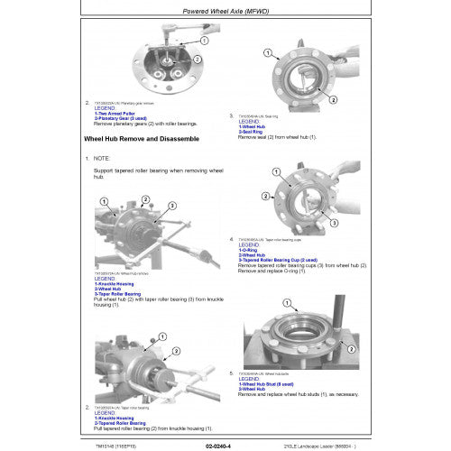 John Deere 210LE Landscape Loader Pdf Technical Repair Service Manual TM10149