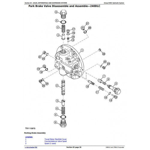 John Deere 240DLC and 270DLC Excavator Pdf Technical Repair Service Manual TM2323 2