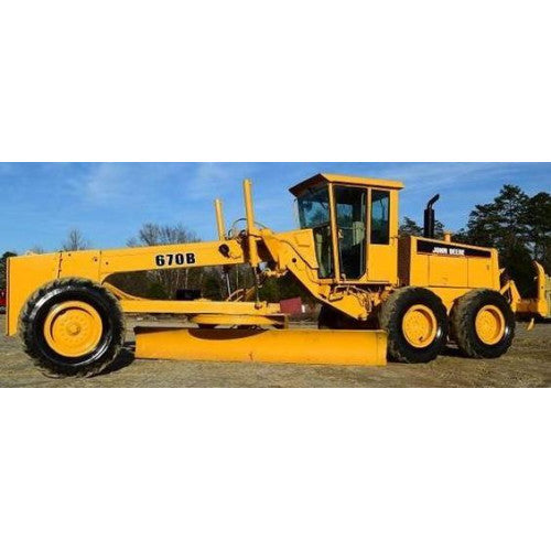 John Deere 670B, 672B, 770B, 770BH, 772B, 772BH Motor Graders Pdf Diagnostic, Operation and Tests Service Manual TM1452 2