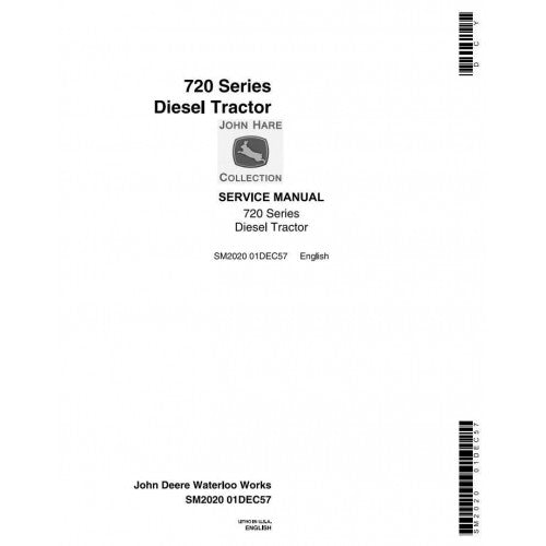 John Deere 720, 730 Tractor Pdf Technical Service Manual SM2017