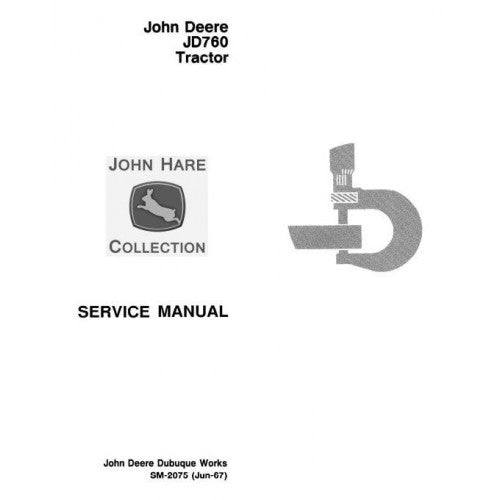 John Deere JD760 Tractor Pdf Technical Service Manual SM2075