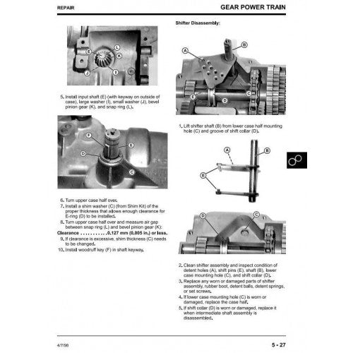 John Deere Sabre 1438, 1542, 15542, 1642, 1646 Lawn Tractor Pdf Technical Repair Service Manual TMGX10238 2
