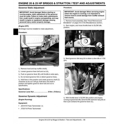 John Deere Scotts L1642, L17.542, L2048, L2548 Lawn Tractor Pdf Technical Repair Service Manual TM1949 2