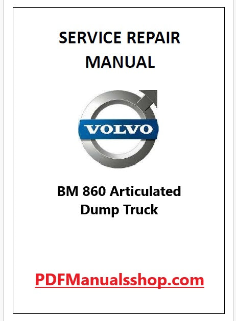 Volvo BM 860 Articulated Dump Truck Pdf Repair and Service Manual