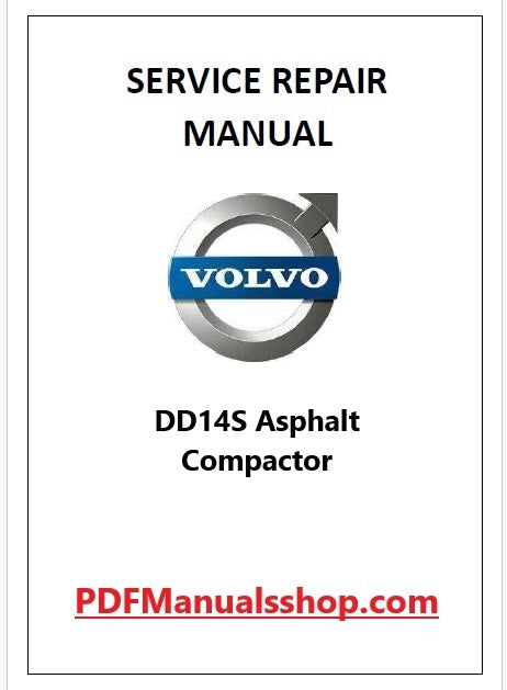 Volvo DD14S Asphalt Compactor Pdf Repair and Service Manual