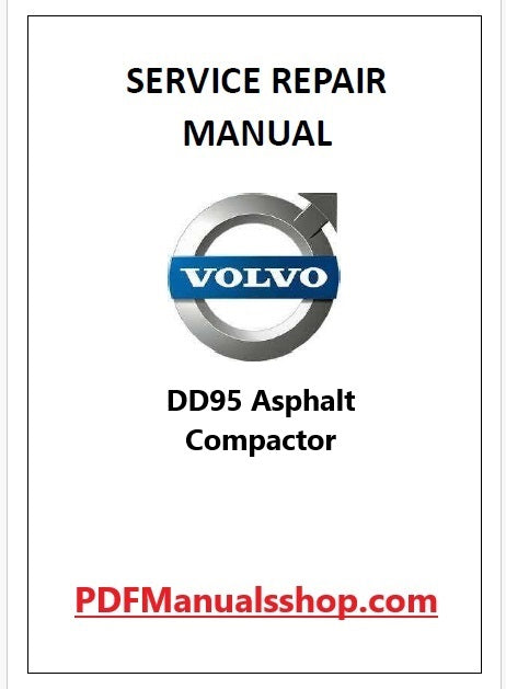 Volvo DD95 Asphalt Compactor Pdf Repair and Service Manual