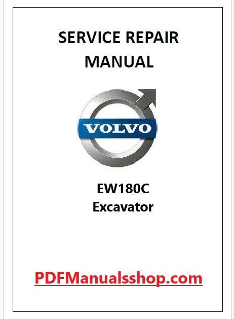 Volvo EW180C Excavator Pdf Repair and Service Manual