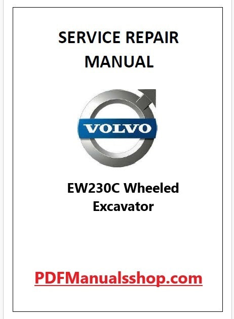 Volvo EW230C Wheeled Excavator Pdf Repair and Service Manual