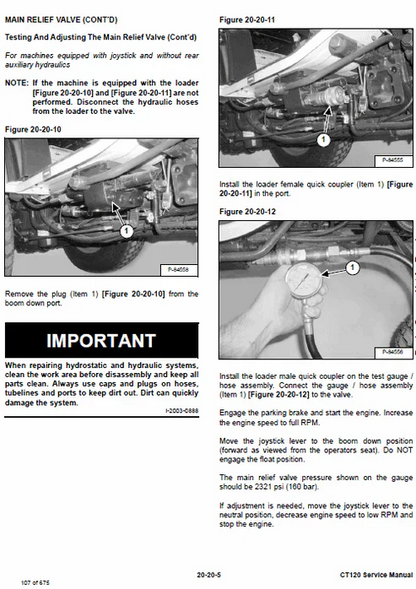 Bobcat V723 Telescopic Tool Carrier VersaHANDLER Pdf Repair and Service Manual (Pb no. 7324187enUS)