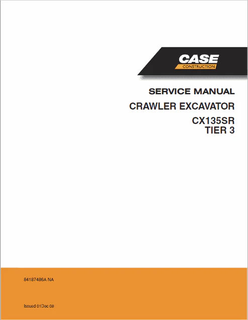 case-cx135sr-crawler-excavator-pdf-repair-and-service-manual