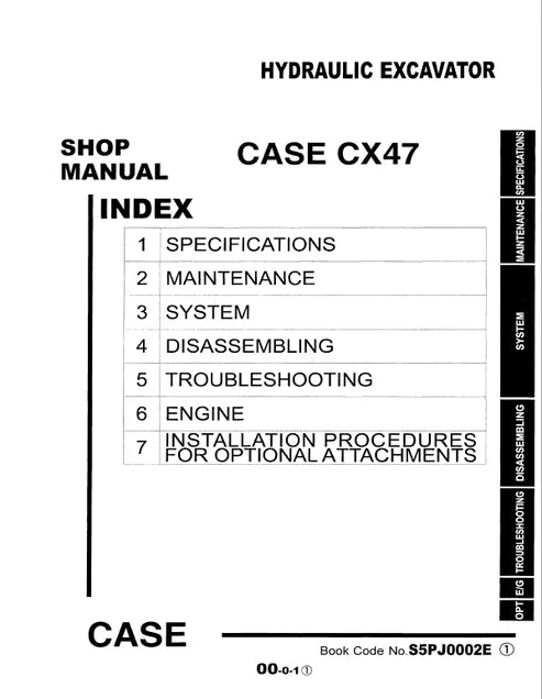 case-cx47-hydraulic-excavator-pdf-repair-and-service-manual