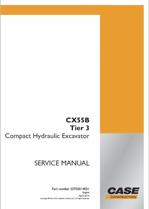 case-cx55b-compact-hydraulic-excavator-pdf-repair-and-service-manual