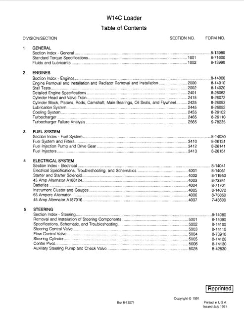 case-w14c-wheel-loader-pdf-repair-and-service-manual