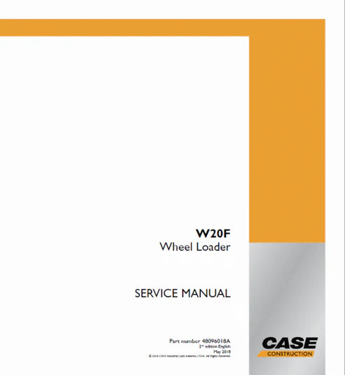 case-w20f-wheel-loader-pdf-repair-and-service-manual-pb-no-48096018a