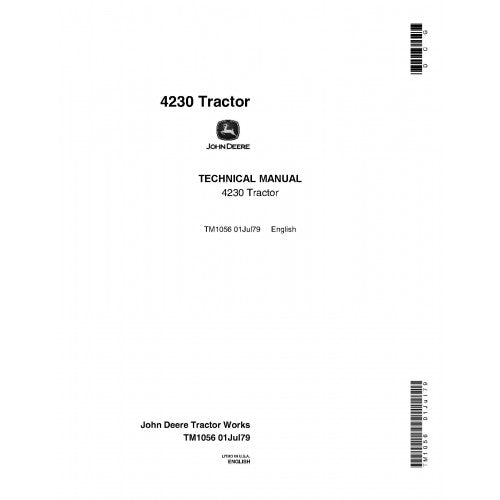 John Deere 4230 Tractor Pdf Technical Repair Manual TM1056