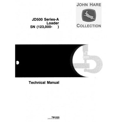 John Deere 500A Backhoe Loader Pdf Diagnostic and Repair Technical Service Manual TM1025