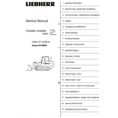 John Deere 655C, 755C; Liebherr 622, 632 Crawler Loaders Pdf Technical Repair Service Manual TM1945