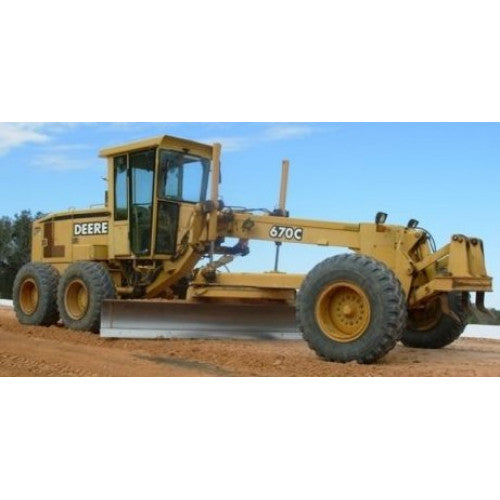 John Deere 670C, 670CH, 672CH, 770C, 770CH, 772CH Motor Grader Pdf Diagnostic, Operation and Tests Service Manual TM1606 