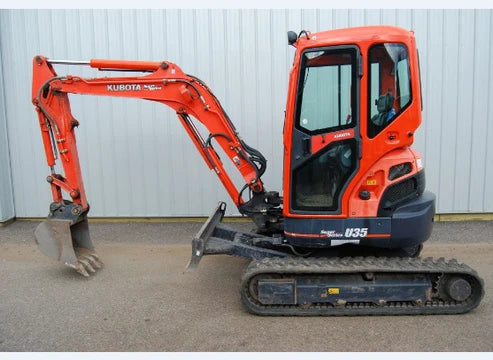 Kubota U10, U20, U35, U45 Excavator Pdf Repair and Service Manual