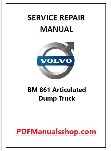 Volvo BM 861 Articulated Dump Truck Pdf Repair and Service Manual